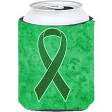 Green Bottle Coolers CoolCookware Kelly Green Ribbon for Kidney Cancer Awareness Can or Hugger 12 Oz Bottle Cooler