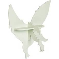 Beliani Mdf Wall Mounted Shelf Dinosaur Kids Room Light Green