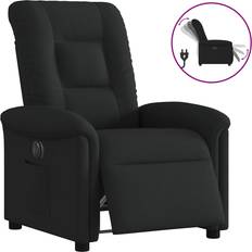 vidaXL Elektrisk Reclinerfåtölj Svart Tyg Fåtölj