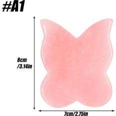 Dechoicelife Rose Quartz Stone Face Gua Sha Massage Tools