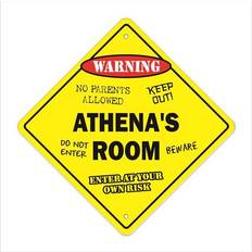 Square Wall Decor SignMission X-Athenas Room 12 x 12 in Crossing Zone Wall Decor