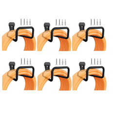 Metal Hose Hangers Veneka 6X Garden Hose Holder Wall Mount
