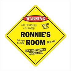 Square Wall Decor SignMission X-Ronnies Room 12 x 12 in Crossing Zone Wall Decor