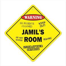 Square Wall Decor SignMission X-Jamils Room 12 x 12 in Crossing Zone Wall Decor