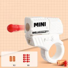 Flemye Mini Finger Decompression Ring Rotating Gun Stress Relief EDC Gyro Finger Toy