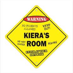 Square Wall Decor SignMission X-Kieras Room 12 x 12 in Crossing Zone Xing Room Sign Wall Decor