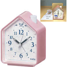 Pink Alarm Clocks Seiko Analog Alarm Clock Chirping Bird Pink NR434P