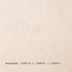 Plywood Lowe's SkyPly 1/4-in x 4-ft x 8-ft Maple Sanded Plywood