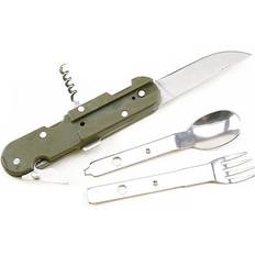 Multifunctional Stainless Steel Tableware Folding Fork Spoon Opener Blade
