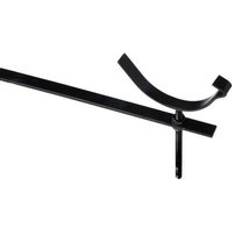 Roof Equipment ARP Black, Aluminium Cast Iron Beaded Half Round Gutter Rise 100mm Galvanised Painted