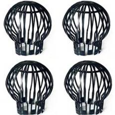 Roof Equipment Cyslmuk Black Set of 4 Gutter Brackets 12.4 x 14.5 cm