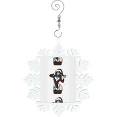 Velvet Christmas Tree Ornaments BearLad Snowflake Decoration Car Hanging Charm Gift with Hook Christmas Tree Ornament