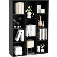Casart 11-Cube Bookcase Modern Geometric Bookshelf Display Cabinet Book Shelf