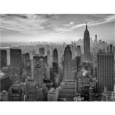 Grey Posters Hazy Gotham Print 50cm x 40cm Grey Poster