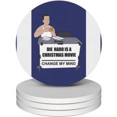 Ceramic Coasters WHIBOS Ceramic Coasters Set of 4 for Drink Wine Beer Bar Coaster