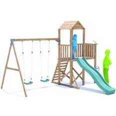 Dunster House BalconyFort Climbing Frame with Double Swing