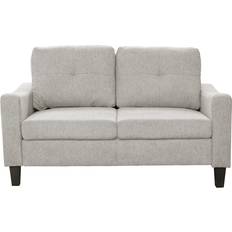 Beige Sofas Luxury Life Berkley Linen Fabric 2 Seater Sofa