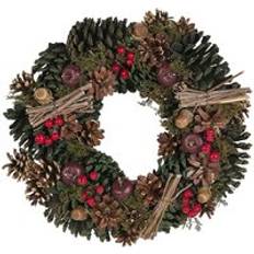Beliani Decorative Items Beliani Decorative Christmas Wreath 35 cm Green Decoration