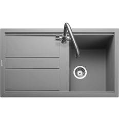 Kitchen Sinks Rangemaster Topaz Single Bowl Inset Grey Granite Kitchen Sink 860mm x 510mm