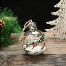 Transparent Christmas Decorations YETP Star Transparent Ball Glass Christmas Tree Ornament