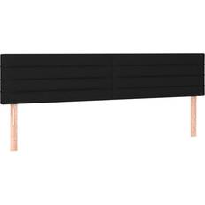 160 cm Sengepakker vidaXL Kontinentalseng Med Madras 160x200 cm Stof Sort Sengesæt