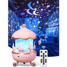 Tianfu 12 Movies Soothing Sound Machine Baby Projector Night Light