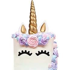 Gold Cake Decorations Aiex Unicorn Handmade Gold Birthday Topper Cake Decoration