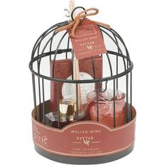 URBN Living Mulled Wine 30ml Perfume Reed Diffuser Oil Refill & Candle in Birdcage Fragrance Gift Set Candlestick, Candle & Home Fragrance