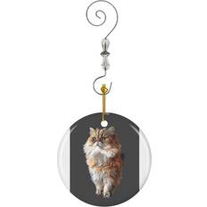 Orange Christmas Tree Ornaments Famgem Persian Cat Cute Orange Ornaments Ceramic Charm Christmas Tree Ornament