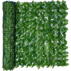 Melitt Artificial Privacy Fence Screen Faux Ivy Leaf Screening Hedge