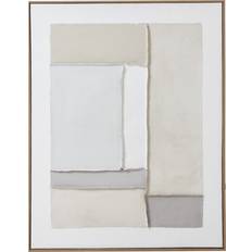 Brown Framed Art Hill Interiors Contempo Beta Painting On Canvas Brown Wood Framed Art