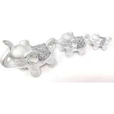 Jayogla Crushed Diamond Crystallized Elephant Set of 3 Figurine