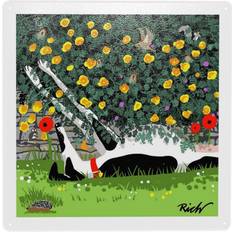 Yellow Wall Decor WHIBOS Metal Tin Sign 12x12 in Décor Wall Decor