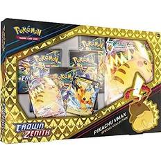 Gaming Accessories Pokémon Pokémon TCG Crown Zenith Special Collection Pikachu VMAX 2 Etched Foil Promo Cards 1 Foil Oversize Card 5 Booster Packs