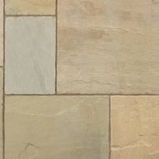 Antique Alverno Sandstone Paving Slabs Project Pack Autumn Bronze Multi