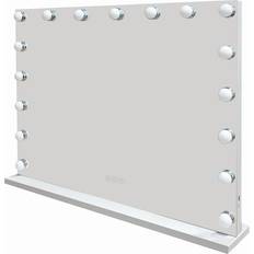 Glow Stor Sminkspegel 70 cm Med Belysning Lampor - Vit