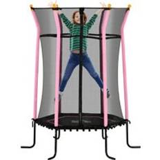 Trampolines Homcom Kids Trampoline Mini Bouncer with Enclosure Safety Net