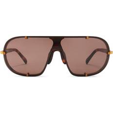 Shield Sunglasses - Old Gold/Brown