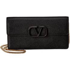 Valentino Vsling Small Leather Wallet On Chain