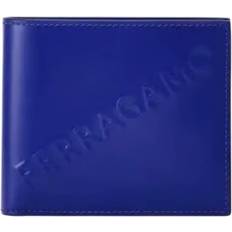 Wallets & Key Holders Ferragamo Embossed Logo Leather Wallet - Blue