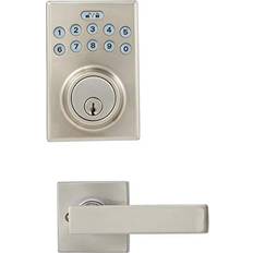 Security Amazon Basics Contemporary Electronic Keypad Deadbolt Door Lock