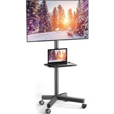 ShipItFurniture Mobile TV Cart with Wheels for 23-60 Inch LCD LED OLED Flat Curved Screen 400 x 400 mm