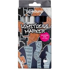 Panduro Limitless Marker S Industrial Zone Set Med 6 Akrylpennor Ø1 Mm Färgmix