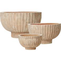 Wikholm form Fedora Kruka 3-set Antik Terrakotta 58/46/24 x 39/32/25 cm