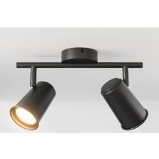 Riga LED Deckenleuchte 2 Flammig Schwarz GU10