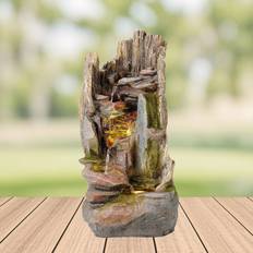 Outdoor Rockface Water Fountain Garden