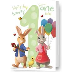 Peter Rabbit Age 1 Birthday Card