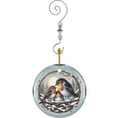 Ceramic Christmas Tree Ornaments Famgem Ornaments Ceramic with Crystal Hook Christmas Tree Ornament