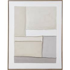 Brown Framed Art Hill Interiors Contempo Alpha Painting On Canvas Brown Wood Framed Art
