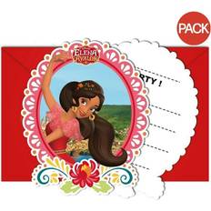 Cartes & Invitations Elena Of Avalor Invitations Pack of 6 One Size Rouge